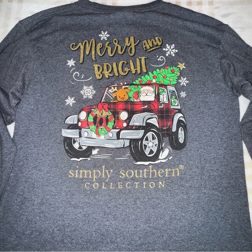 Simply Southern Christmas Longsleeve Top Youth Medium